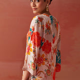 Noorani Ivory Printed Kurta