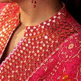 Sania Fuchsia PinkPrinted Rayon Kurta Set