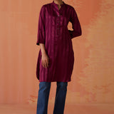 Mahnoor Fuchsia Monochrome Shirt for Women