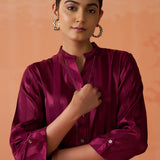 Mahnoor Fuchsia Monochrome Shirt for Women