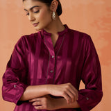 Mahnoor Fuchsia Monochrome Shirt for Women