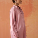 Kusha Pink Monochrome Kurti for Women