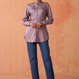 Avani Lavender Monochrome Shirt for Women