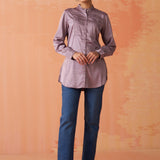 Avani Lavender Monochrome Shirt for Women