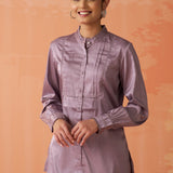 Avani Lavender Monochrome Shirt for Women