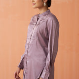 Avani Lavender Monochrome Shirt for Women