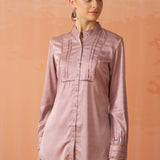 Avani Dark Pink Monochrome Shirt for Women