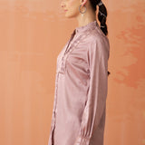 Avani Dark Pink Monochrome Shirt for Women