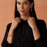 Gauhar Black Embroidered Shirt for Women