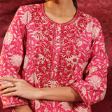 Bloom Fuchsia Pink Printed Cotton Tunic