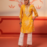 Ireen Chrome Yellow Printed Kurta for Women