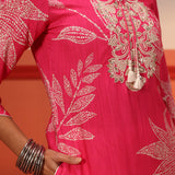 Ireen Fuchsia Pink Printed Kurta for Women