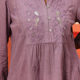 Naisha Lilac Embroidered Top for Women