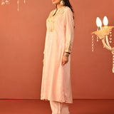 Sahira Pink Embroidered Designer Kurta Set for Women