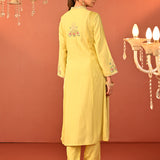 Sahira Lemon Embroidered Designer Kurta Set for Women