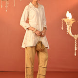 Alayssa Ivory Embroidered Kurti for Women