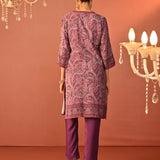 Fiza Purple Printed Co-ord Set for Women