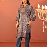 Fiza Blue Printed Co-ord Set for Women