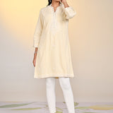 Hira Yellow Embroidered Co-ord Set for Women 