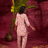 Mohini Multicoloured Pink Printed Rayon Co-ord Set for Women