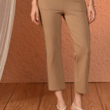 Zara Beige Straight Fit Pants for Women