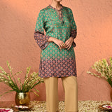 Mahira Golden Cotton Relaxed Fit Palazzos for Women