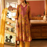 Printed Cotton Kurta Set