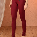 Nyla Maroon Jeggings for Women