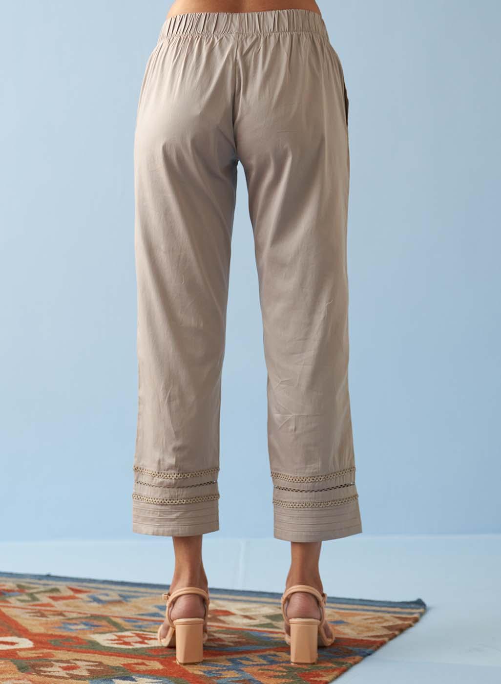 Eepe21219 Beige Khaadi Ready to Wear 2021 | Khaadi, Women trousers design, Womens  pants design