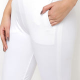 Liah White Straight Fit Trousers for Women