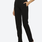 Black Regular Plain Pants - Lakshita