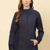 Midnight blue quilted Jacket