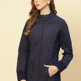 Midnight blue quilted Jacket