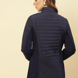 Midnight blue quilted Jacket