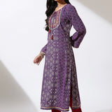 Purple Dhaage Collection Printed Kurta