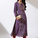 Purple Dhaage Collection Printed Kurta