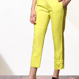 Mustard Capri In Solid Color