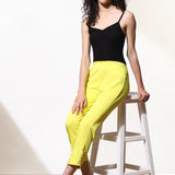 Mustard Capri In Solid Color