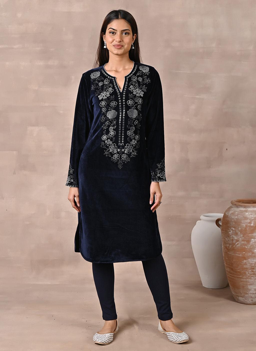 velvet kurtis design, velvet kurtis design Suppliers and