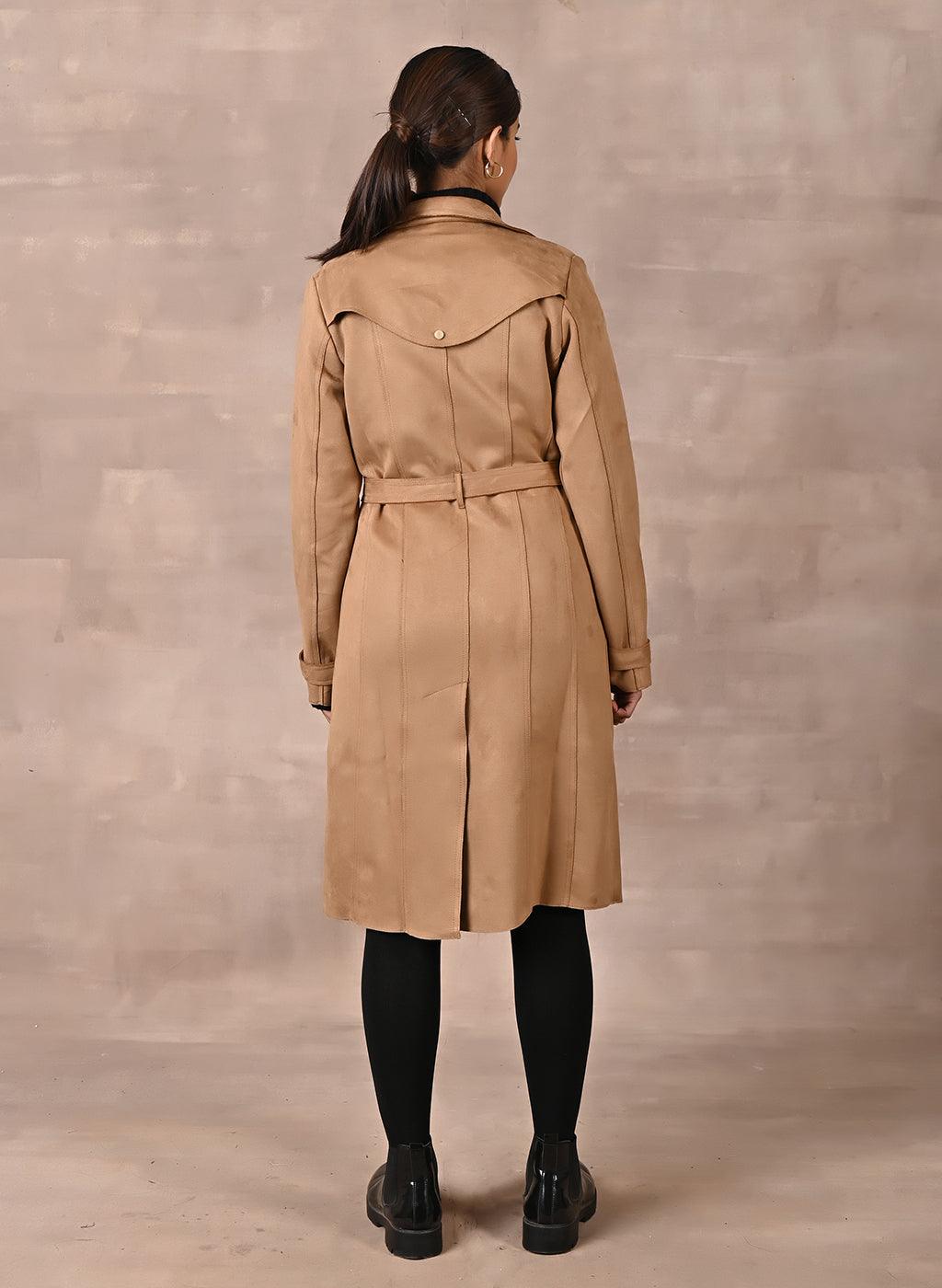 Tie on sale trench coat