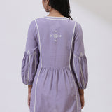 Purple Alora Collection Embroidered Tunic
