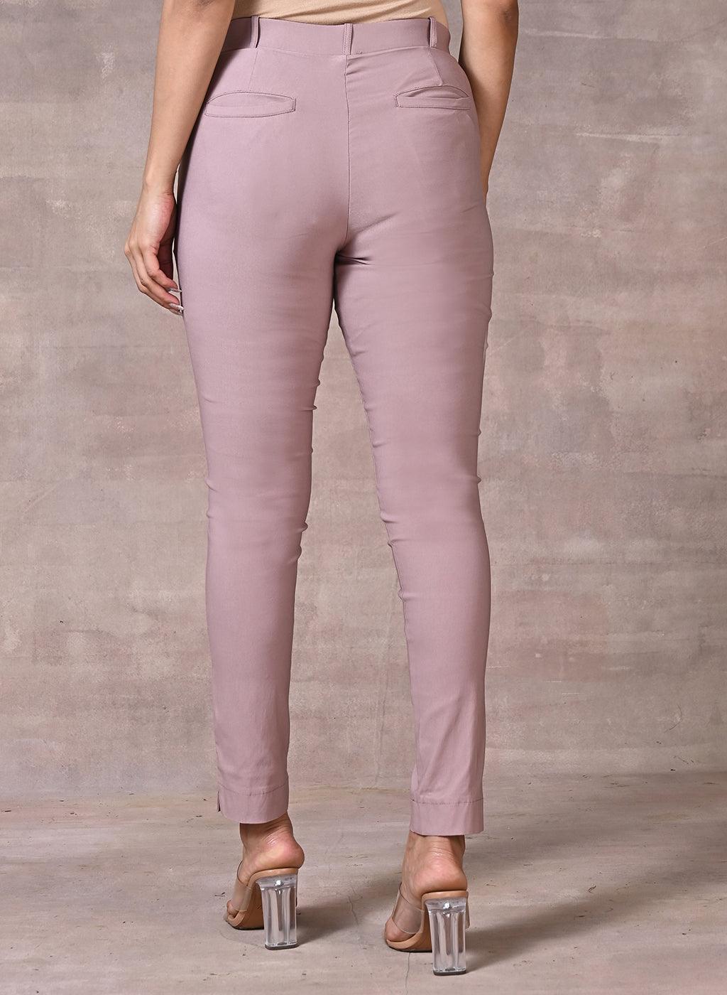 Pink Skin-Fit Jeggings - Lakshita