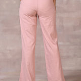 Peach Long Plain Pant