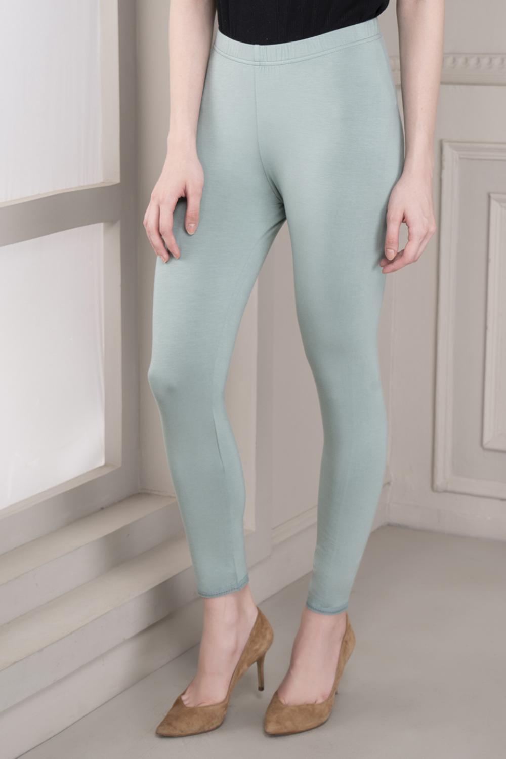 Sky Blue Ankle Length Legging - Lakshita