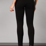 Black Long Plain Jegging