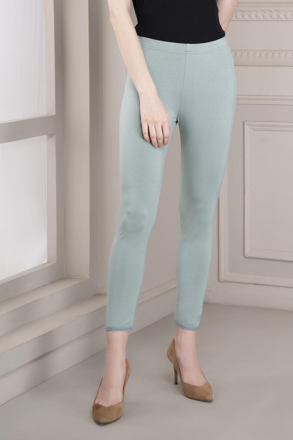 Sky Blue Ankle Length Legging - Lakshita